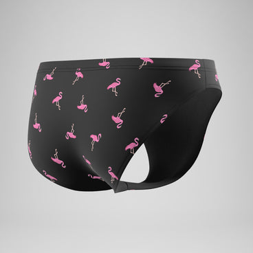 Men's The Speedo Printed Briefs Black