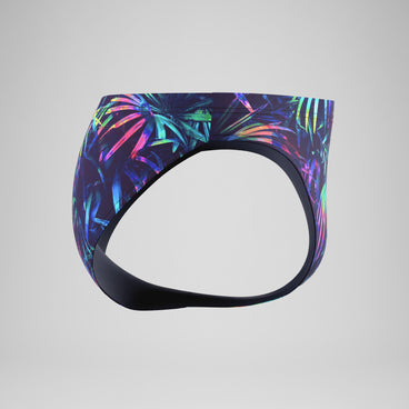 Men's The Speedo Printed Briefs Navy