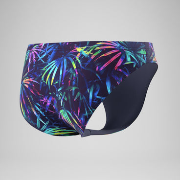 Men's The Speedo Printed Briefs Navy