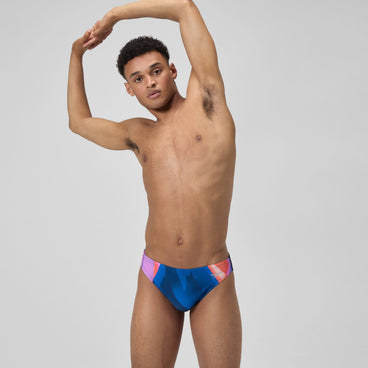 Men's Print Beachstar Brief Blue/Orange