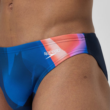 Men's Print Beachstar Brief Blue/Orange