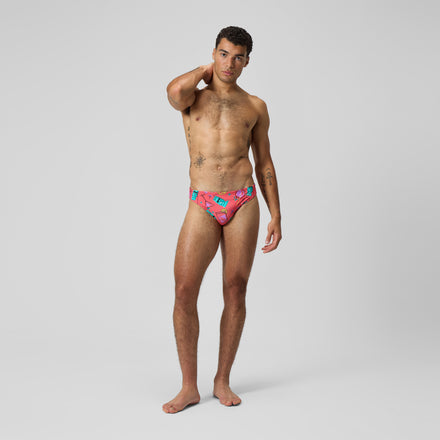Men's Print Beachstar Brief Orange