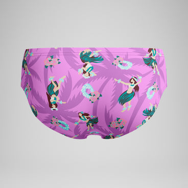 Men's Printed One Brief Pink
