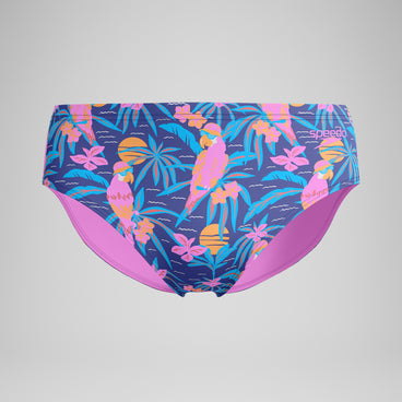 Men's Printed One Brief Blue