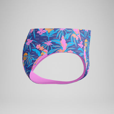 Men's Printed One Brief Blue