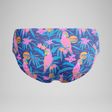 Men's Printed One Brief Blue