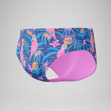 Men's Printed One Brief Blue