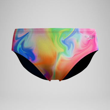Men's Club Training Printed Brief Pink/Yellow