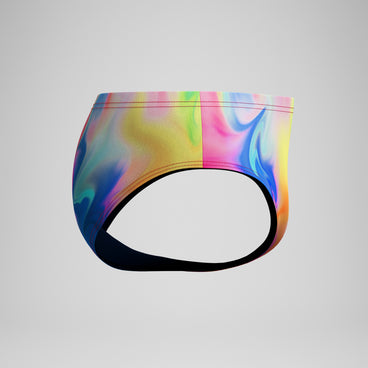 Men's Club Training Printed Brief Pink/Yellow