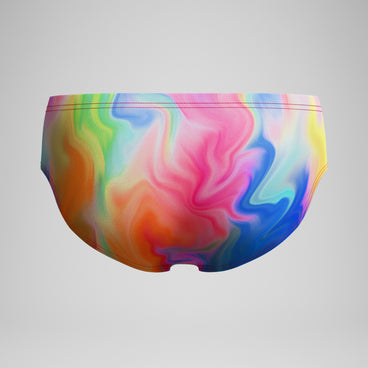 Men's Club Training Printed Brief Pink/Yellow
