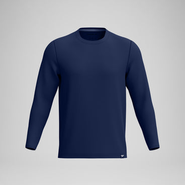 Men's Long Sleeve Graphic Swim Shirt Navy/Red