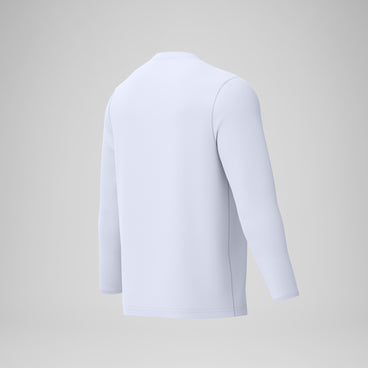 Men's Long Sleeve Graphic Swim Shirt White/Blue