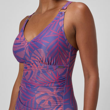 Women's Shaping V Neck Swimsuit Pink/Orange