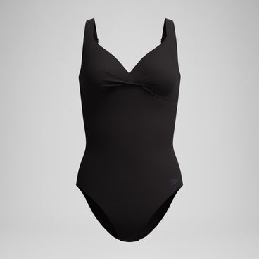 Women's Shaping Cross Knot Swimsuit Black