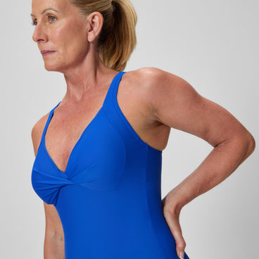 Women's Cross Knot Swimsuit Deep Blue
