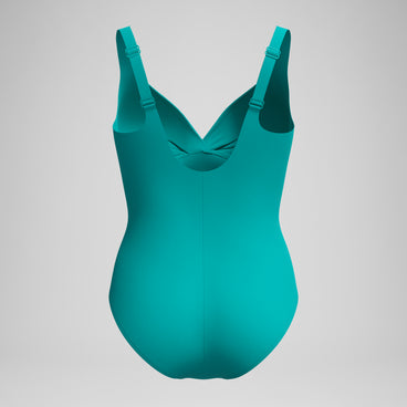 Women's Shaping Cross Knot Swimsuit Turquoise