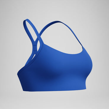 Women's Solid Racerback Bikini Top Blue