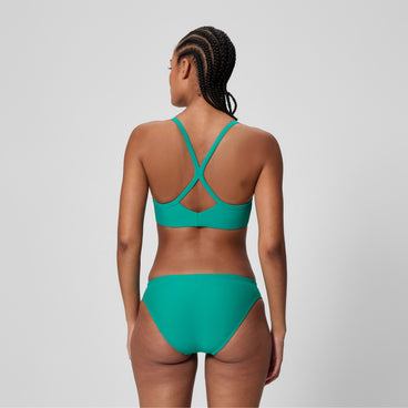 Women's Solid Racerback Bikini Top Teal