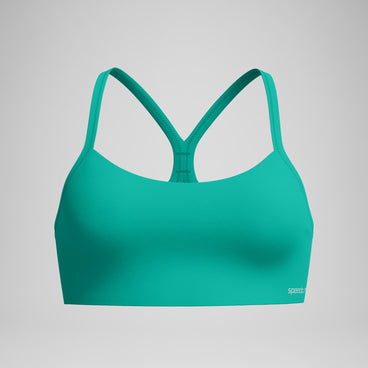 Women's Solid Racerback Bikini Top Teal