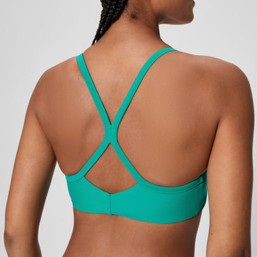 Women's Solid Racerback Bikini Top Teal