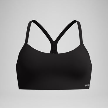 Women's Racerback Crop Top Dark Grey