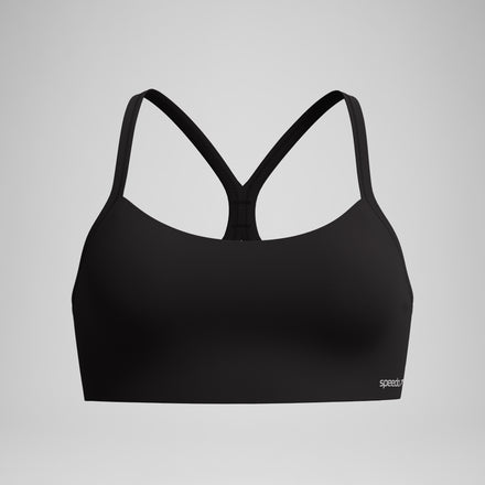 Women's Racerback Crop Top Dark Grey