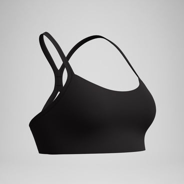 Women's Racerback Crop Top Dark Grey