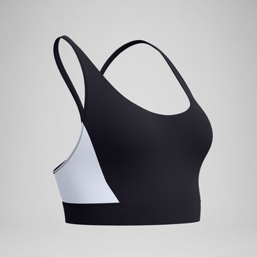 Women's Colourblock Bikini Top Black/White