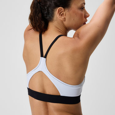 Women's Colourblock Bikini Top Black/White