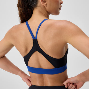 Women's Colorblock Bikini Top Blue/Black