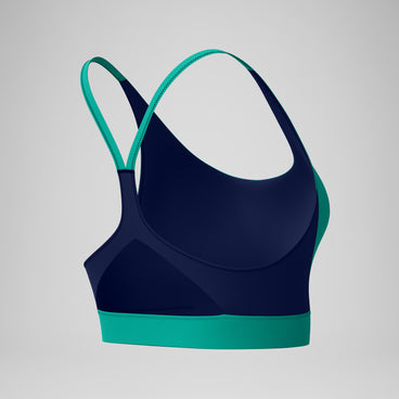Women's Colorblock Bikini Top Teal/Navy