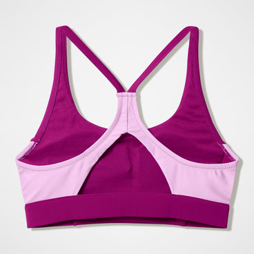Women's Colorblock Bikini Top Dark Pink