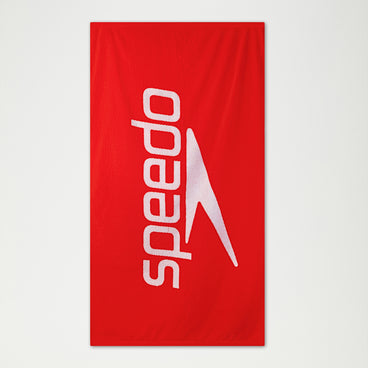 Speedo Logo Towel Red/White