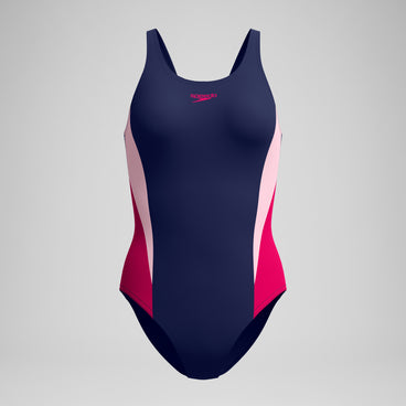 Women's Colorblock Splice 2.0 One Piece Navy/Pink