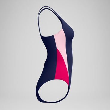 Women's Colorblock Splice 2.0 One Piece Navy/Pink