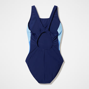 Women's Colourblock Muscleback Swimsuit Navy/Blue