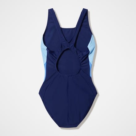 Women's Colourblock Muscleback Swimsuit Navy/Blue