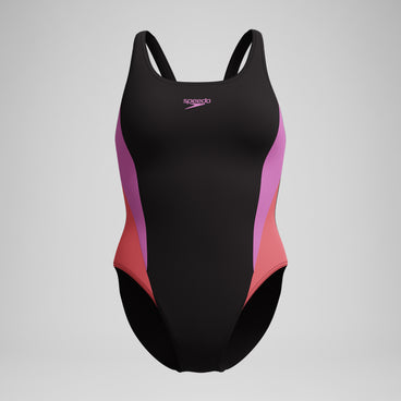 Women's Colourblock 2.0 Swimsuit Black/Pink