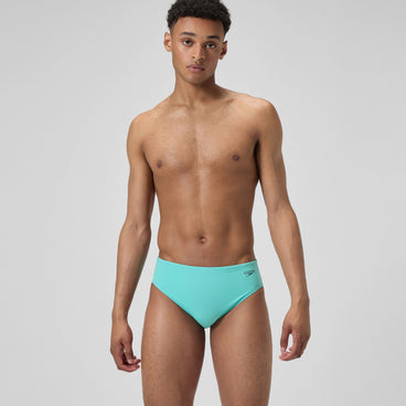 Men's Solid One Brief Turquoise