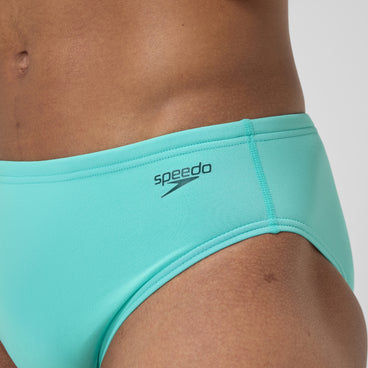 Men's Solid One Brief Turquoise