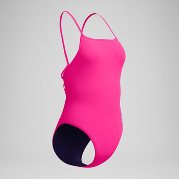 Women's Club Training Web Back Swimsuit Pink