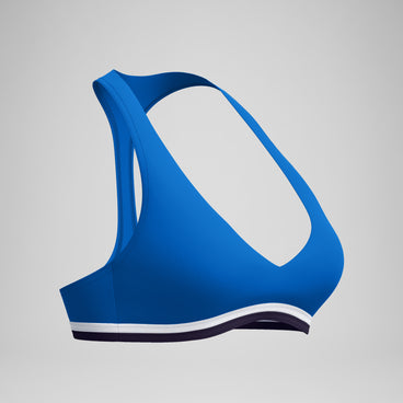 Women's Jetstream Racerback Bikini Top Blue/White