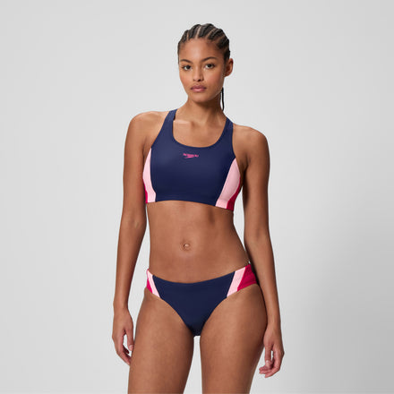 Women's Colourblock Splice 2.0 Bikini Navy/Pink