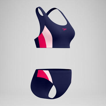 Women's Colourblock Splice 2.0 Bikini Navy/Pink