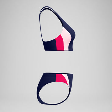 Women's Colourblock Splice 2.0 Bikini Navy/Pink