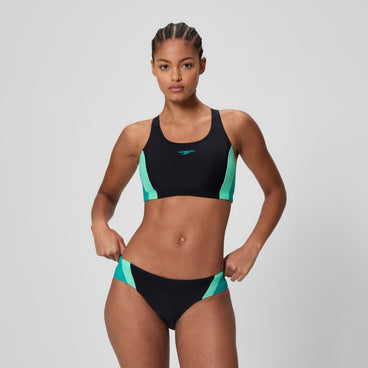 Women's Colourblock Splice 2.0 Bikini Black/Blue