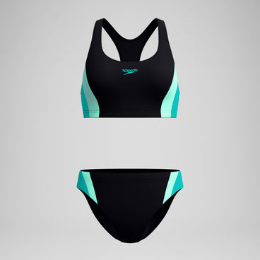Women's Colourblock Splice 2.0 Bikini Black/Blue