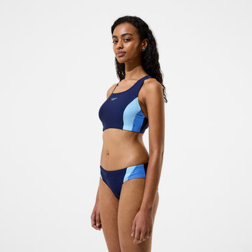 Women's Colourblock Bikini Set Navy/Blue