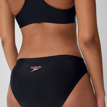 Women's Colourblock Splice 2.0 Bikini Black/Aqua/Red