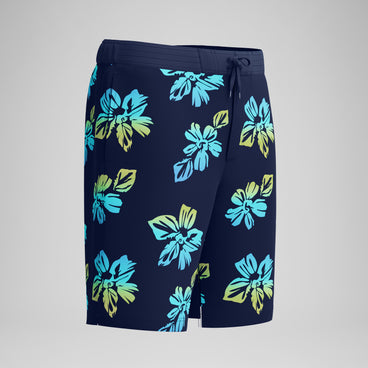 Men's Print Bondi Swim Shorts Navy/Yellow